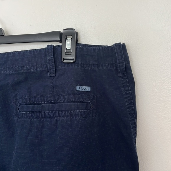 IZOD men cargo shorts 100% cotton 6-pocket zip up beachy Size 40 - Picture 7 of 7